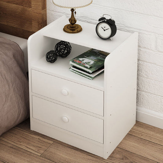 Wooden Bedside Cabinet Modern Style Minimalist Bedside Table with Drawers Clearhalo 'Bedroom Furniture' 'furn' 'furn_night_stand' 'Furniture' 'night_stand' 'Nightstands' 6336673