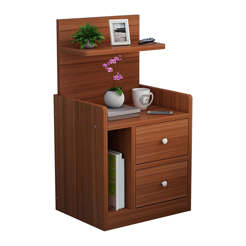 Wooden Bedside Cabinet Modern Style Minimalist Bedside Table with Drawers Clearhalo 'Bedroom Furniture' 'furn' 'furn_night_stand' 'Furniture' 'night_stand' 'Nightstands' 6336676