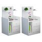 Wooden Bedside Cabinet Modern Style Minimalist Bedside Table with Drawers 16.9"L x 11.8"W x 28.7"H White 2 Piece Set Clearhalo 'Bedroom Furniture' 'furn' 'furn_night_stand' 'Furniture' 'night_stand' 'Nightstands' 6336687