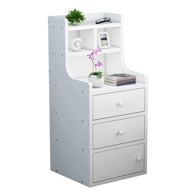 Wooden Bedside Cabinet Modern Style Minimalist Bedside Table with Drawers Clearhalo 'Bedroom Furniture' 'furn' 'furn_night_stand' 'Furniture' 'night_stand' 'Nightstands' 6336691