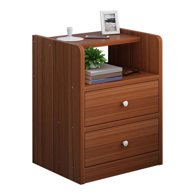 Wooden Bedside Cabinet Modern Style Minimalist Bedside Table with Drawers Clearhalo 'Bedroom Furniture' 'furn' 'furn_night_stand' 'Furniture' 'night_stand' 'Nightstands' 6336693