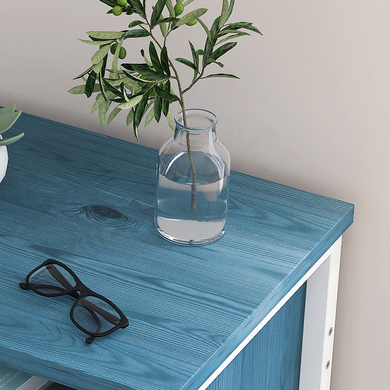 Mesa nocturna de almacenamiento abierta contemporánea de cama de cama con cajón