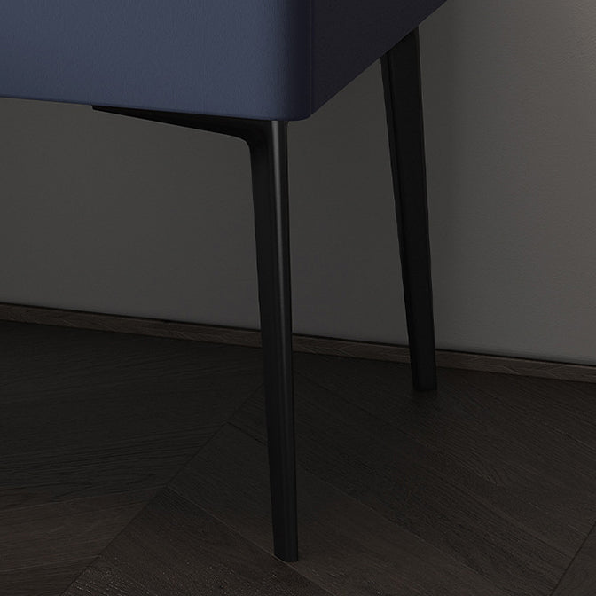 Mesita de noche contemporánea de madera maciza con 1 cajón, 19,7" de alto