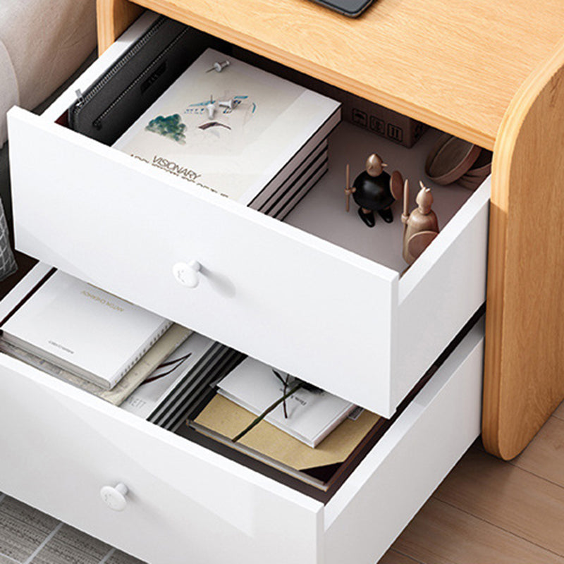 Tavolo accento contemporaneo tavolo da stoccaggio dei cassetti comodini con 1 scaffale