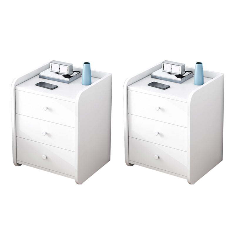 Tavolo accento contemporaneo tavolo da stoccaggio dei cassetti comodini con 1 scaffale