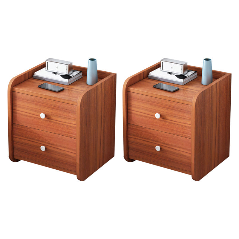 Tavolo accento contemporaneo tavolo da stoccaggio dei cassetti comodini con 1 scaffale