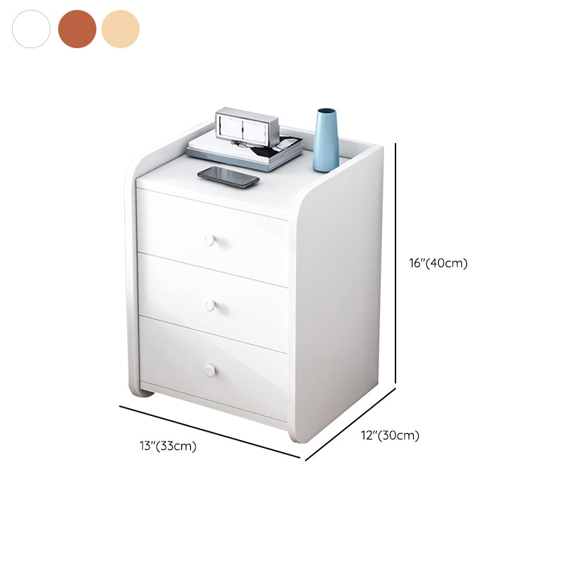 Tavolo accento contemporaneo tavolo da stoccaggio dei cassetti comodini con 1 scaffale