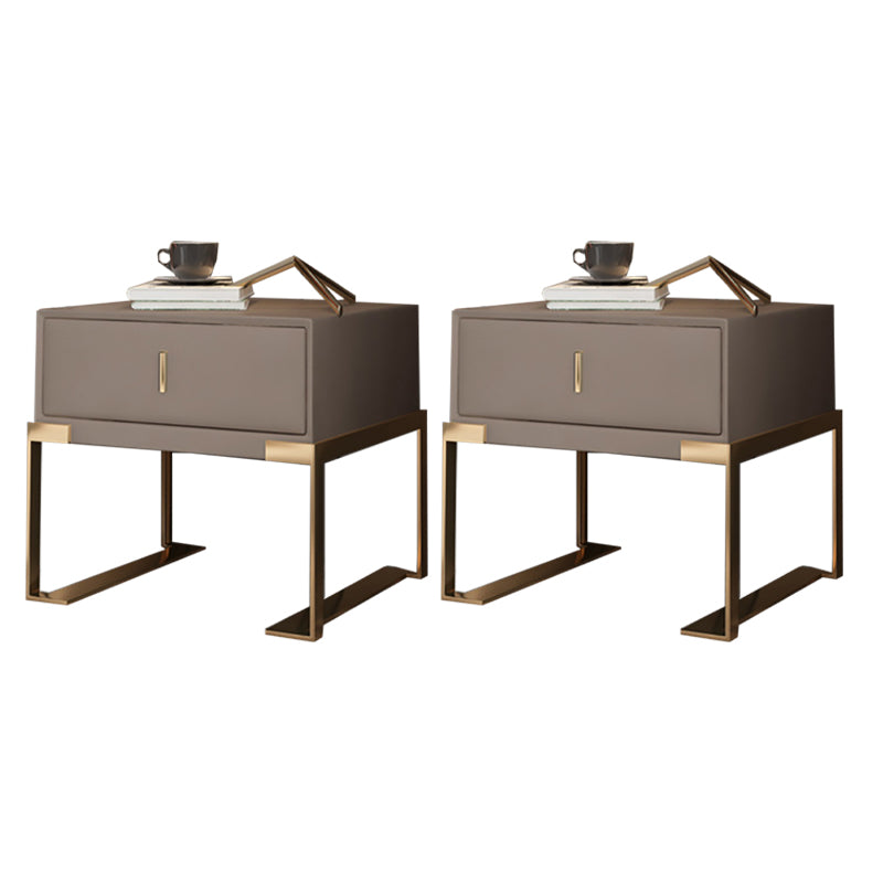 Comodino in legno in legno massiccio mobile contemporaneo con cassetto