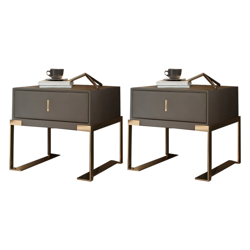 Comodino in legno in legno massiccio mobile contemporaneo con cassetto