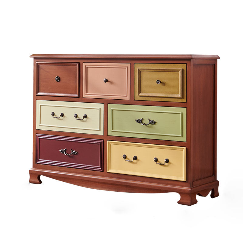 Nautische opbergkist massief houten dressoir met 7/8/10/12 laden