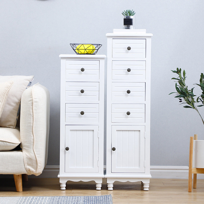 Cassetta portaoggetti verticale nautica in legno massello per camera da letto con cassetti