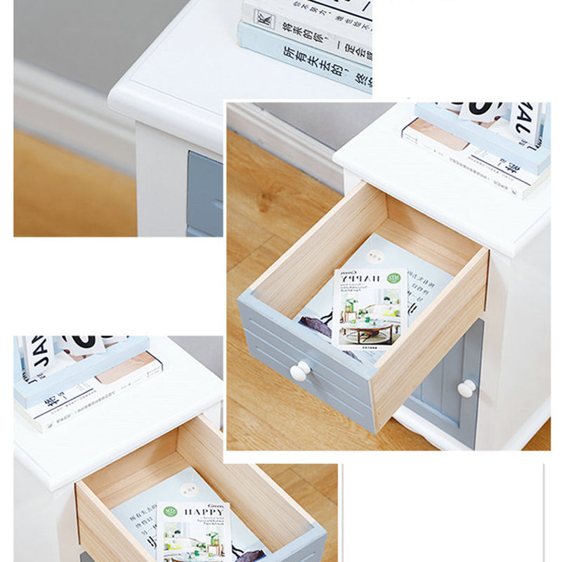 Cassetta portaoggetti verticale nautica in legno massello per camera da letto con cassetti