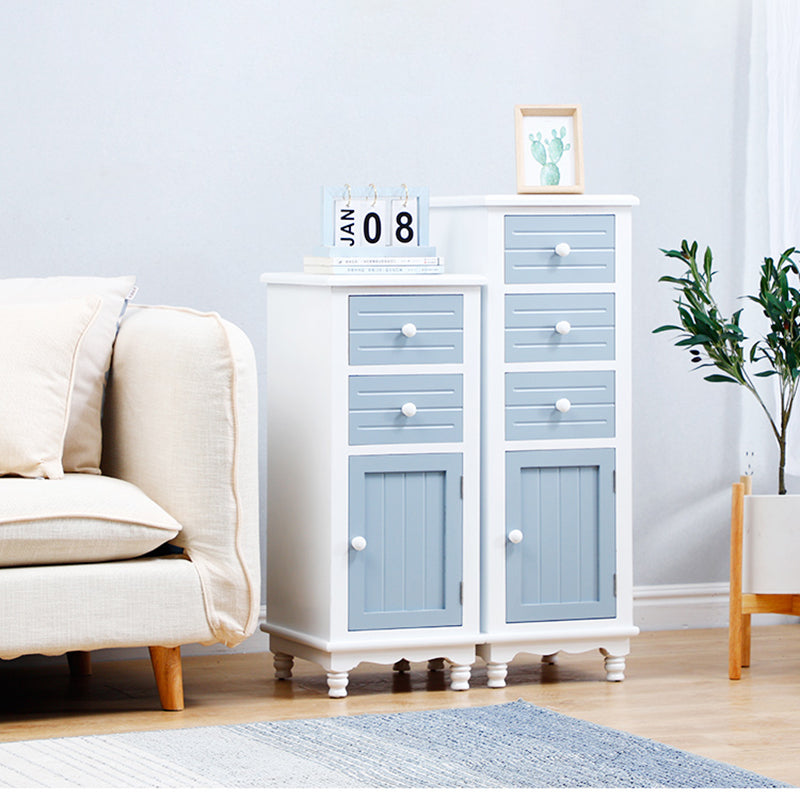 Cassetta portaoggetti verticale nautica in legno massello per camera da letto con cassetti