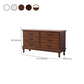 Cómoda tradicional americana para el hogar, cómoda de almacenamiento de madera maciza con cajones