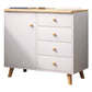 Contemporary Combo Dresser Solid Wood Bachelor's Chest for Home 31"L x 13"W x 29"H White 4 Clearhalo 'Bedroom Furniture' 'Dressers & Chests' 'dressers_chests' 'furn' 'furn_dressers_chests' 'Furniture' 6337490