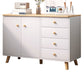 Contemporary Combo Dresser Solid Wood Bachelor's Chest for Home White 4 Clearhalo 'Bedroom Furniture' 'Dressers & Chests' 'dressers_chests' 'furn' 'furn_dressers_chests' 'Furniture' 6337493