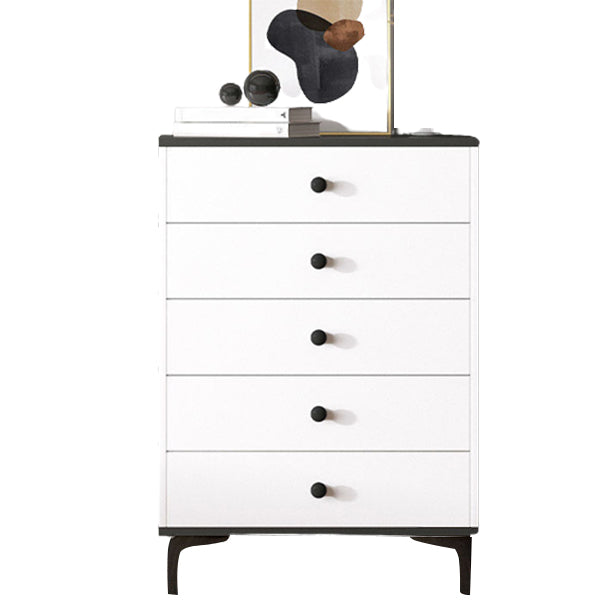 Contemporary Combo Dresser Solid Wood Bachelor's Chest for Home 24"L x 13"W x 35"H Black 5 Clearhalo 'Bedroom Furniture' 'Dressers & Chests' 'dressers_chests' 'furn' 'furn_dressers_chests' 'Furniture' 6337499