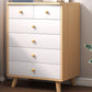 Contemporary Combo Dresser Solid Wood Bachelor's Chest for Home 24"L x 13"W x 35"H White-Apricot 6 Clearhalo 'Bedroom Furniture' 'Dressers & Chests' 'dressers_chests' 'furn' 'furn_dressers_chests' 'Furniture' 6337519
