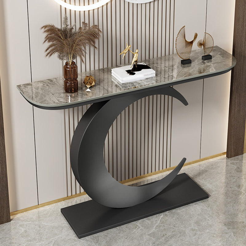 Marmor Glam Console Akzenttisch Antikes Finish -Sofa -Konsolentisch