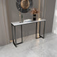 11" Wide Stone Contemporary Console Table Rectangle End Table