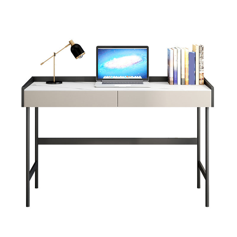 Modern Office Desk Rectangular Secretary Desk with 2 Drawers Clearhalo 'furn' 'furn_office_desk' 'Furniture' 'Office Desks' 'Office Furniture' 'office_desk' 6342523