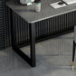 Home Rectangular Computer Desk with H-Shape Metal Legs Office Desk Clearhalo 'furn' 'furn_office_desk' 'Furniture' 'Office Desks' 'Office Furniture' 'office_desk' 6342556