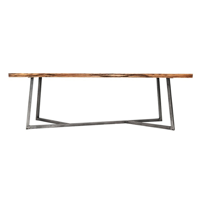 Eigentijdse massief hout schrijfbureau slaapkamer computerbureau met metalen benen