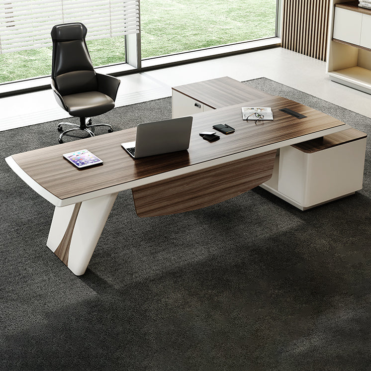 Piédestal Espresso Bureau exécutif artificiel Bureau de bureau moderne pour le bureau