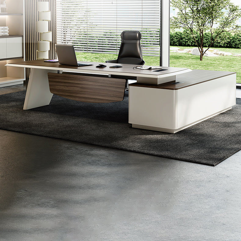 Piédestal Espresso Bureau exécutif artificiel Bureau de bureau moderne pour le bureau