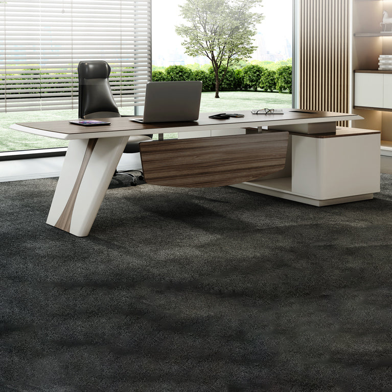 Piédestal Espresso Bureau exécutif artificiel Bureau de bureau moderne pour le bureau