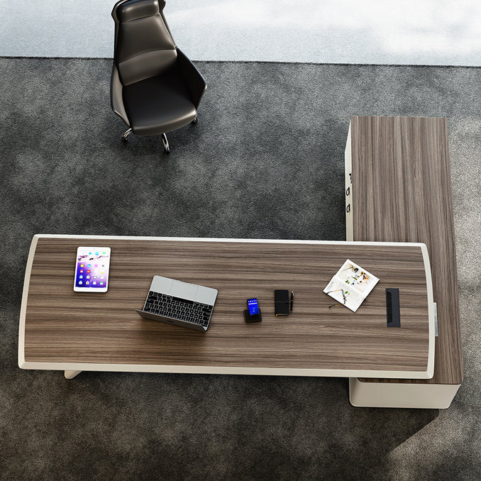 Piédestal Espresso Bureau exécutif artificiel Bureau de bureau moderne pour le bureau