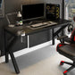 Cable Management Rectangle Stone Gaming Desk Industrial Writing Desk