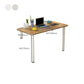 Modern White Writing Desk Rectangular Wooden Office Desk for Home