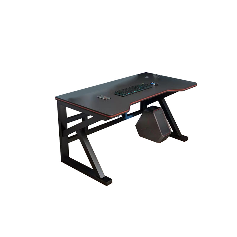 Escritorio de escritura de madera y acero artificiales escritorio de computadora industrial para dormitorio