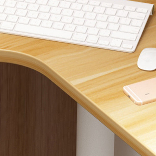 Houten schrijfbureau eigentijdse kantoorbureau met metalen benen