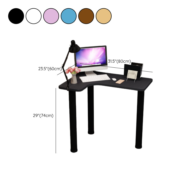 Houten schrijfbureau eigentijdse kantoorbureau met metalen benen