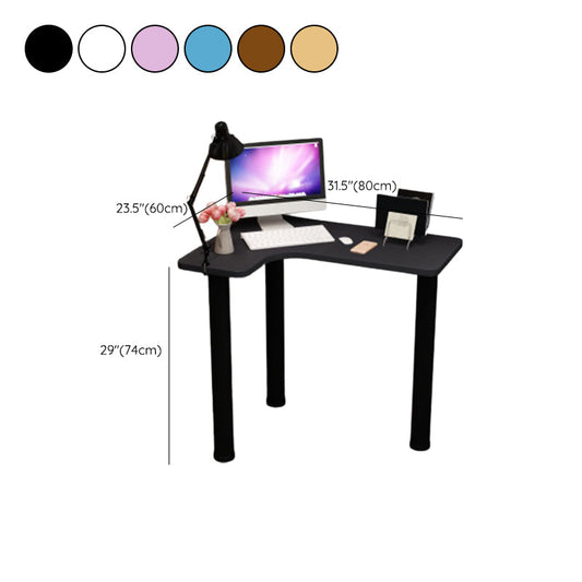 Wooden Writing Desk Contemporary Office Desk with Metal Legs