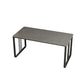 Stone and Iron Office Desk Contemporary Curved Sled Writing Desk Gray Clearhalo 'furn' 'furn_office_desk' 'Furniture' 'Office Desks' 'Office Furniture' 'office_desk' 6342860