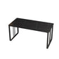 Stone and Iron Office Desk Contemporary Curved Sled Writing Desk Black Clearhalo 'furn' 'furn_office_desk' 'Furniture' 'Office Desks' 'Office Furniture' 'office_desk' 6342861