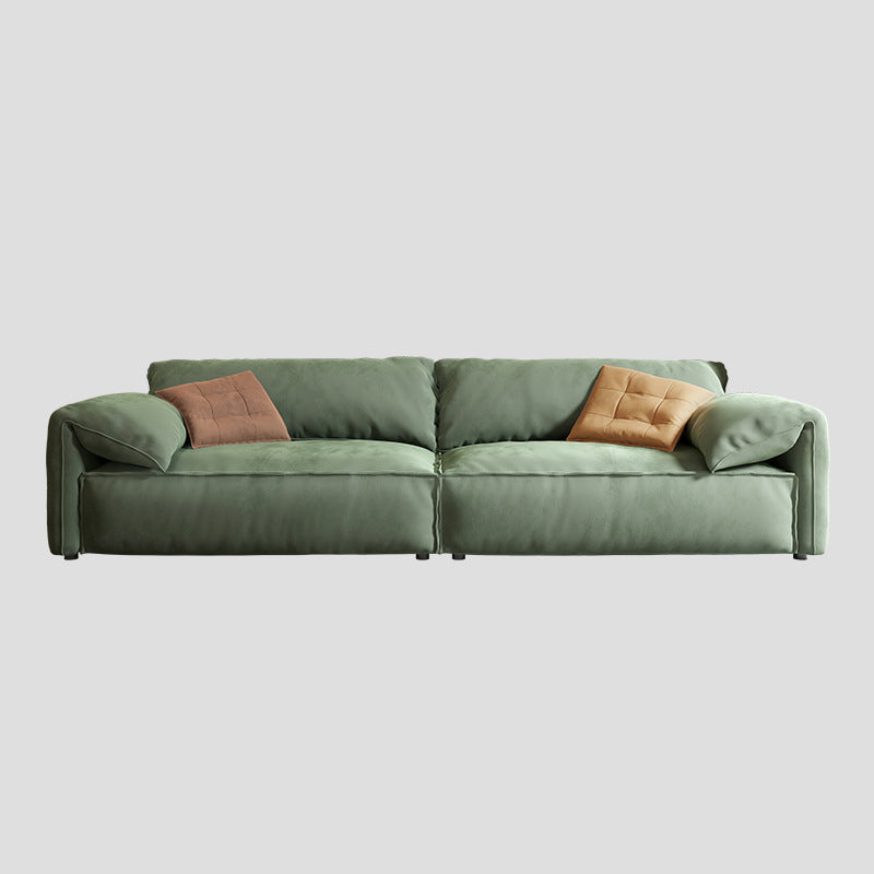 Down Fill Cushions Living Room Standard Green Contemporary Seating 94.5"L x 41"W x 31.5"H Clearhalo 'furn' 'furn_sofas' 'Furniture' 'furniture_sofas' 'kitchen' 'kitchen_sofas' 'Living Room Furniture' 'Sofa' 'sofas' 6342957