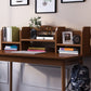 10.5" W Bookshelf Modern Wooden Geometric Bookcase for Home Office
