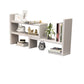 10.5" W Bookshelf Modern Wooden Geometric Bookcase for Home Office