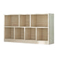 Contemporary Closed Back Book Shelf Wood Horizontal Bookshelf for Office Natural Clearhalo 'Bookcases' 'furn' 'furn_bookcases' 'Furniture' 'Office Furniture' 6343029