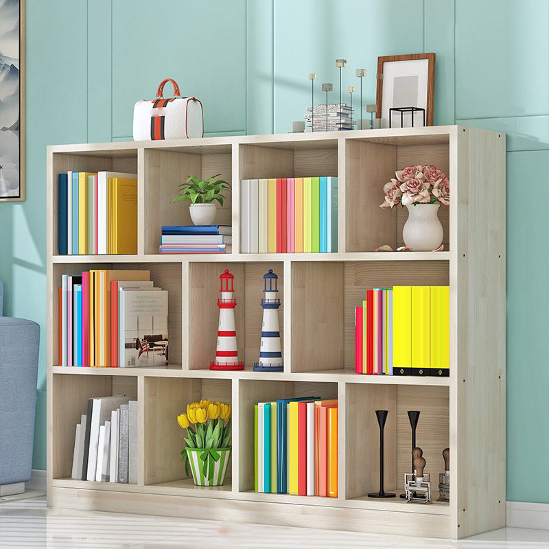 Contemporary Closed Back Book Shelf Wood Horizontal Bookshelf for Office Clearhalo 'Bookcases' 'furn' 'furn_bookcases' 'Furniture' 'Office Furniture' 6343036