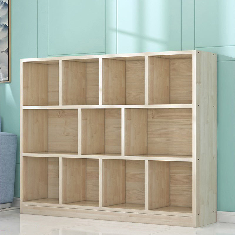 Contemporary Closed Back Book Shelf Wood Horizontal Bookshelf for Office Clearhalo 'Bookcases' 'furn' 'furn_bookcases' 'Furniture' 'Office Furniture' 6343037