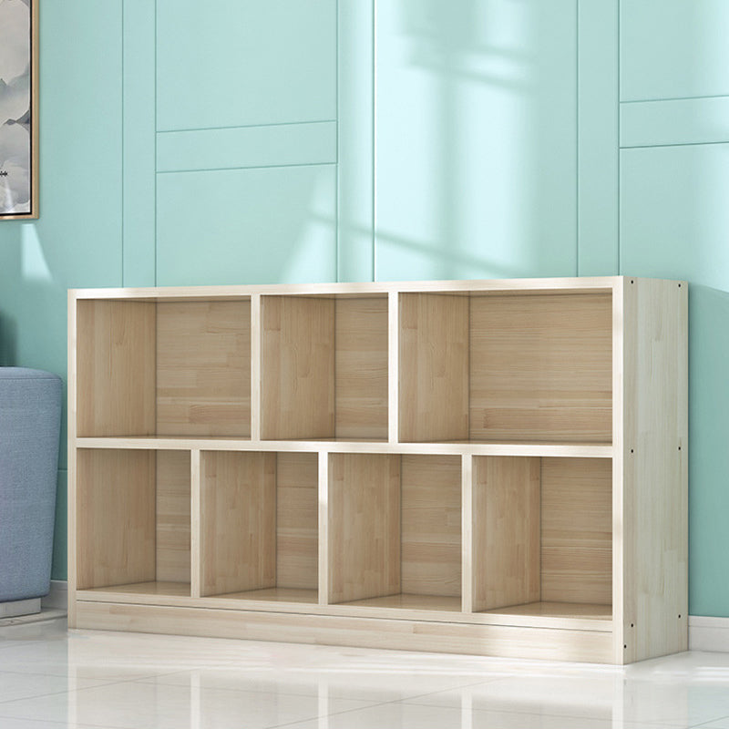 Contemporary Closed Back Book Shelf Wood Horizontal Bookshelf for Office Clearhalo 'Bookcases' 'furn' 'furn_bookcases' 'Furniture' 'Office Furniture' 6343039