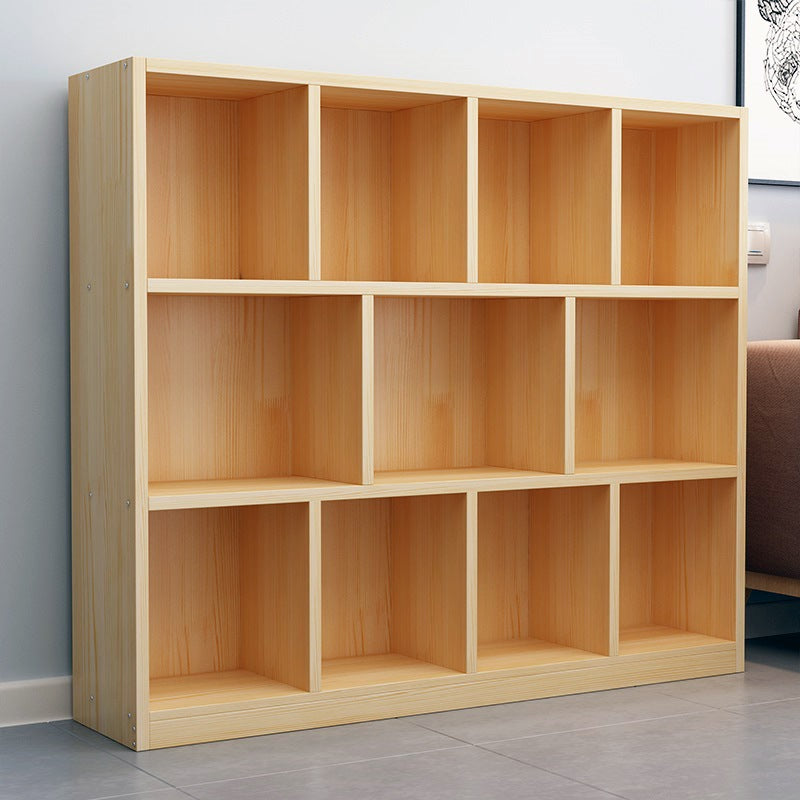 Contemporary Closed Back Book Shelf Wood Horizontal Bookshelf for Office Clearhalo 'Bookcases' 'furn' 'furn_bookcases' 'Furniture' 'Office Furniture' 6343040