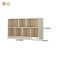 Contemporary Closed Back Book Shelf Wood Horizontal Bookshelf for Office Clearhalo 'Bookcases' 'furn' 'furn_bookcases' 'Furniture' 'Office Furniture' 6343052