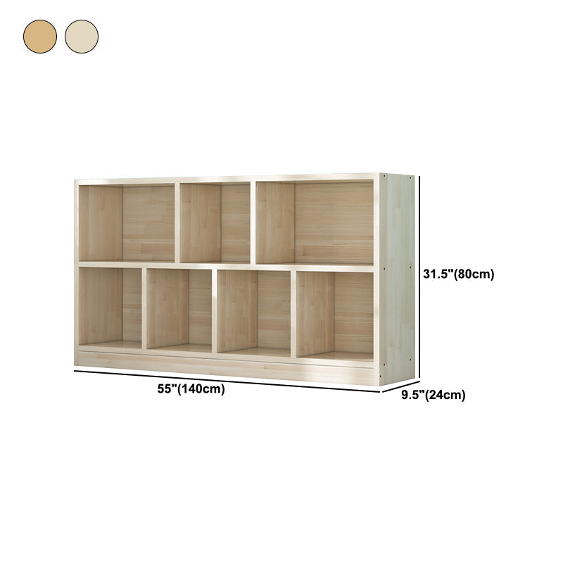 Contemporary Closed Back Book Shelf Wood Horizontal Bookshelf for Office Clearhalo 'Bookcases' 'furn' 'furn_bookcases' 'Furniture' 'Office Furniture' 6343052