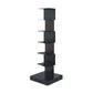 Contemporary Steel Bookshelf Geometric Shelf Bookcase for Study Room 13.8"L x 13.8"W x 42.9"H Black Clearhalo 'Bookcases' 'furn' 'furn_bookcases' 'Furniture' 'Office Furniture' 6343055